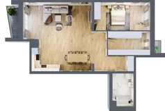 2 pokoje, apartament 76,65 m², piętro 2, oferta nr 314A, Krowodrza Park, Kraków, Krowodrza, Łobzów, al. Kijowska