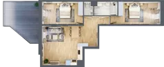 3 pokoje, apartament 68,31 m², piętro 1, oferta nr 215A, Krowodrza Park, Kraków, Krowodrza, Łobzów, al. Kijowska