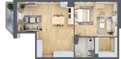 2 pokoje, apartament 66,22 m², piętro 7, oferta nr 806B, Krowodrza Park, Kraków, Krowodrza, Łobzów, al. Kijowska