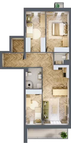 4 pokoje, mieszkanie 82,37 m², piętro 1, oferta nr 6, Lwowska 14, Chorzów, ul. Lwowska 14