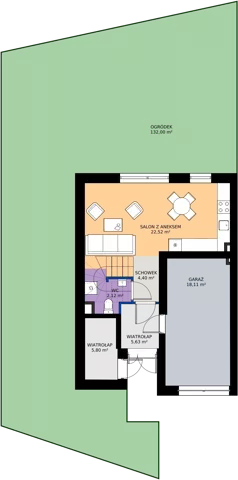 Dom 146,01 m², oferta nr 23.1, Osiedle Albatrosów I, Kraków, Podgórze, Rybitwy, ul. Albatrosów