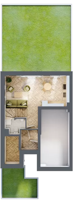 Dom 145,85 m², oferta nr 23A.1, Osiedle Albatrosów I, Kraków, Podgórze, Rybitwy, ul. Albatrosów