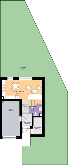 Dom 146,09 m², oferta nr 23C.2, Osiedle Albatrosów I, Kraków, Podgórze, Rybitwy, ul. Albatrosów