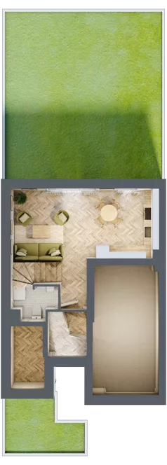 Dom 146,12 m², oferta nr 25.2, Osiedle Albatrosów I, Kraków, Podgórze, Rybitwy, ul. Albatrosów