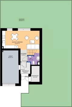 Dom 146,16 m², oferta nr 25B.1, Osiedle Albatrosów I, Kraków, Podgórze, Rybitwy, ul. Albatrosów