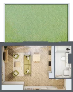 1 pokój, mieszkanie 38,73 m², parter, oferta nr 2.4, Nowe Zabrze, Zabrze, Centrum Północ, ul. Koźlika