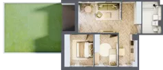 3 pokoje, mieszkanie 64,76 m², parter, oferta nr 2.2, Nowe Zabrze, Zabrze, Centrum Północ, ul. Koźlika
