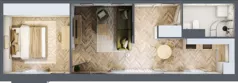 2 pokoje, mieszkanie 43,74 m², piętro 2, oferta nr 4.15, Nowe Zabrze, Zabrze, Centrum Północ, ul. Koźlika