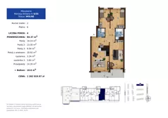 4 pokoje, mieszkanie 84,37 m², piętro 6, oferta nr 6.54, Mierzeja Wiślana IV, Kraków, Podgórze, Płaszów, ul. Mierzeja Wiślana 6/6A