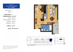 2 pokoje, mieszkanie 42,15 m², piętro 5, oferta nr 6A.93, Mierzeja Wiślana IV, Kraków, Podgórze, Płaszów, ul. Mierzeja Wiślana 6/6A