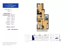 3 pokoje, mieszkanie 64,30 m², piętro 5, oferta nr 6B.78, Mierzeja Wiślana III, Kraków, Podgórze, Płaszów, ul. Mierzeja Wiślana 6B/6C