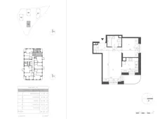 2 pokoje, mieszkanie 44,28 m², piętro 1, oferta nr 21.8, Osiedle Albatrosów II, Kraków, Podgórze, Rybitwy, ul. Albatrosów 21