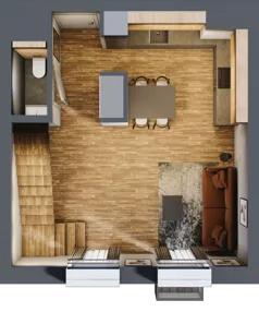 2 pokoje, mieszkanie 55,30 m², parter, oferta nr 5, Sprzeczna 6, Warszawa, Praga Północ, Stara Praga, ul. Sprzeczna 6