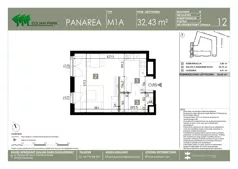 1 pokój, mieszkanie 32,43 m², piętro 3, oferta nr 12, Panarea, Warszawa, Ursus, ul. Ryżowa