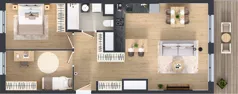3 pokoje, mieszkanie 68,63 m², piętro 1, oferta nr 1, Panarea, Warszawa, Ursus, ul. Ryżowa