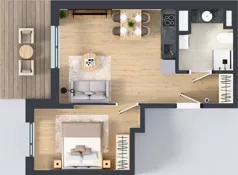 2 pokoje, mieszkanie 38,64 m², piętro 1, oferta nr 4, Panarea, Warszawa, Ursus, ul. Ryżowa