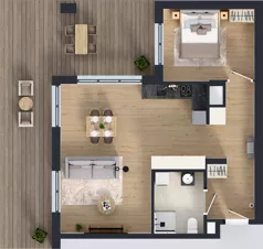 2 pokoje, mieszkanie 63,07 m², piętro 1, oferta nr 2, Panarea, Warszawa, Ursus, ul. Ryżowa