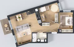 3 pokoje, mieszkanie 55,13 m², piętro 1, oferta nr 107, Panarea, Warszawa, Ursus, ul. Ryżowa