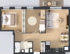 3 pokoje, mieszkanie 58,08 m², piętro 2, oferta nr 5, Panarea, Warszawa, Ursus, ul. Ryżowa