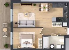 2 pokoje, mieszkanie 46,02 m², piętro 2, oferta nr 129, Panarea, Warszawa, Ursus, ul. Ryżowa
