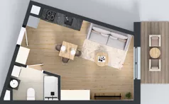 1 pokój, mieszkanie 27,53 m², piętro 3, oferta nr 49, Panarea, Warszawa, Ursus, ul. Ryżowa