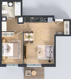 2 pokoje, mieszkanie 40,73 m², piętro 3, oferta nr 53, Panarea, Warszawa, Ursus, ul. Ryżowa