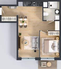 2 pokoje, mieszkanie 42,07 m², piętro 4, oferta nr 99, Panarea, Warszawa, Ursus, ul. Ryżowa