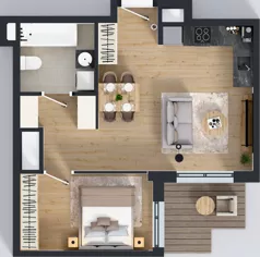 2 pokoje, mieszkanie 42,87 m², piętro 4, oferta nr 100, Panarea, Warszawa, Ursus, ul. Ryżowa