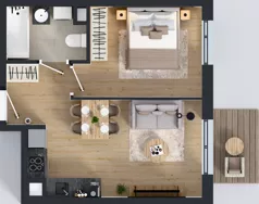 2 pokoje, mieszkanie 36,13 m², piętro 4, oferta nr 119, Panarea, Warszawa, Ursus, ul. Ryżowa