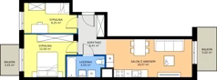 3 pokoje, mieszkanie 51,81 m², piętro 1, oferta nr 37, Panarea, Warszawa, Ursus, ul. Ryżowa