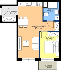 2 pokoje, mieszkanie 42,07 m², piętro 4, oferta nr 99, Panarea, Warszawa, Ursus, ul. Ryżowa
