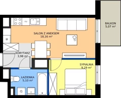 2 pokoje, mieszkanie 36,53 m², piętro 4, oferta nr 30, Panarea, Warszawa, Ursus, ul. Ryżowa