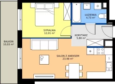 2 pokoje, mieszkanie 46,02 m², piętro 3, oferta nr 132, Panarea, Warszawa, Ursus, ul. Ryżowa