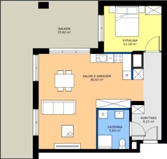 2 pokoje, mieszkanie 63,07 m², piętro 1, oferta nr 2, Panarea, Warszawa, Ursus, ul. Ryżowa