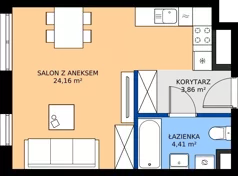 1 pokój, mieszkanie 32,43 m², piętro 4, oferta nr 17, Panarea, Warszawa, Ursus, ul. Ryżowa