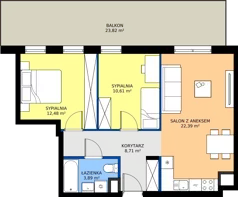 3 pokoje, mieszkanie 58,08 m², piętro 1, oferta nr 1, Panarea, Warszawa, Ursus, ul. Ryżowa