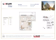 2 pokoje, mieszkanie 49,91 m², piętro 4, oferta nr N1-4-26, Lokum Porto, Wrocław, Szczepin, ul. Długa/Gnieźnieńska
