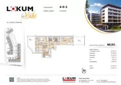 3 pokoje, mieszkanie 60,48 m², parter, oferta nr 4-0-1, Lokum la Vida, Wrocław, Sołtysowice, ul. Lothara Herbsta
