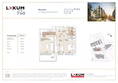 3 pokoje, mieszkanie 55,95 m², parter, oferta nr F1-0-5, Lokum Porto Etap VI, Wrocław, Szczepin, ul. Długa/Gnieźnieńska