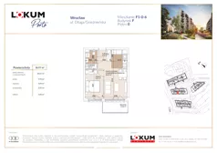 2 pokoje, mieszkanie 37,00 m², parter, oferta nr F1-0-6, Lokum Porto Etap VI, Wrocław, Szczepin, ul. Długa/Gnieźnieńska