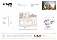 3 pokoje, mieszkanie 55,86 m², piętro 1, oferta nr F1-1-16, Lokum Porto Etap VI, Wrocław, Szczepin, ul. Długa/Gnieźnieńska