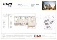 4 pokoje, mieszkanie 99,81 m², piętro 5, oferta nr F1-5-50, Lokum Porto Etap VI, Wrocław, Szczepin, ul. Długa/Gnieźnieńska