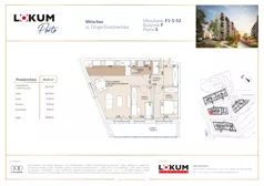 3 pokoje, mieszkanie 60,55 m², piętro 5, oferta nr F1-5-53, Lokum Porto Etap VI, Wrocław, Szczepin, ul. Długa/Gnieźnieńska
