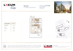 1 pokój, mieszkanie 26,63 m², piętro 9, oferta nr F1-9-65, Lokum Porto Etap VI, Wrocław, Szczepin, ul. Długa/Gnieźnieńska