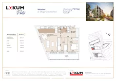 3 pokoje, mieszkanie 60,52 m², piętro 9, oferta nr F1-9-66, Lokum Porto Etap VI, Wrocław, Szczepin, ul. Długa/Gnieźnieńska
