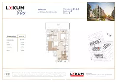 2 pokoje, mieszkanie 38,79 m², parter, oferta nr F1-0-3, Lokum Porto Etap VI, Wrocław, Szczepin, ul. Długa/Gnieźnieńska