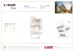 1 pokój, mieszkanie 26,64 m², parter, oferta nr F1-0-7, Lokum Porto Etap VI, Wrocław, Szczepin, ul. Długa/Gnieźnieńska
