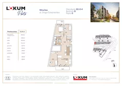 4 pokoje, mieszkanie 92,20 m², parter, oferta nr B1-0-4, Lokum Porto, Wrocław, Szczepin, ul. Długa/Gnieźnieńska