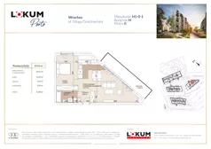 2 pokoje, mieszkanie 54,23 m², parter, oferta nr H1-0-1, Lokum Porto Etap VI, Wrocław, Szczepin, ul. Długa/Gnieźnieńska