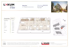 4 pokoje, mieszkanie 110,27 m², piętro 2, oferta nr H1-2-15, Lokum Porto Etap VI, Wrocław, Szczepin, ul. Długa/Gnieźnieńska